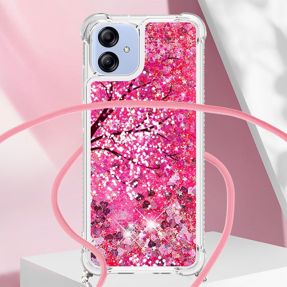 YB Quicksand Series-5 for Samsung Galaxy A04e 4G F04 4G M04 4G Pattern Printing Liquid Quicksand TPU Back Cover Phone Shockproof Case with Lanyard YB Quicksand Series-5 for Samsung Galaxy A04e 4G F04 4G M04 4G Pattern Printing Liquid Quicksand TPU Back Cover Phone Shockproof Case with Lanyard
